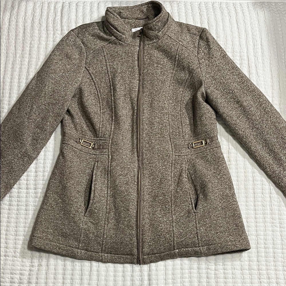 Liz Claiborne Taupe Utility Jacket